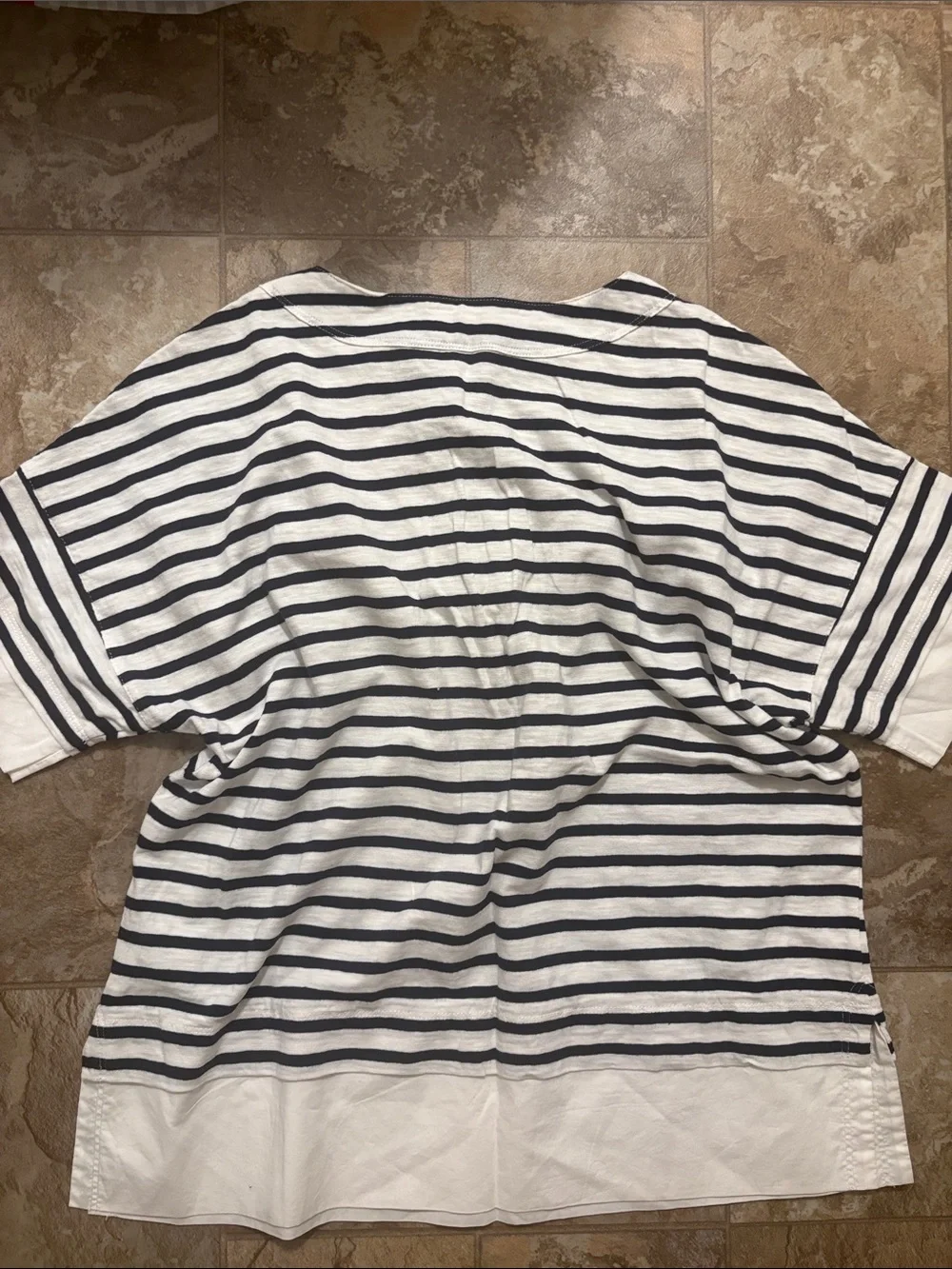 J. Crew Mixed Media Knit Tee